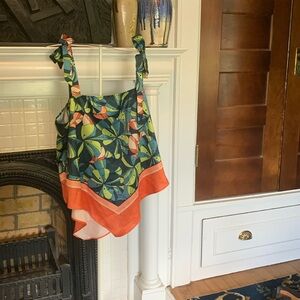 Cato bandanna pointed hem‎ top. NWT. Retail 38